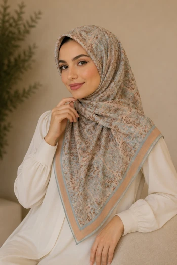 Mint Yeşili Pamuklu Soft Eşarp