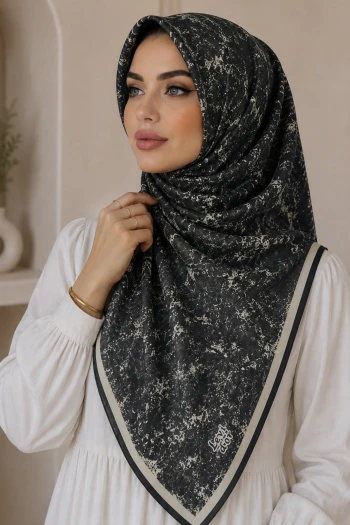 Siyah Kehribar Eşarp