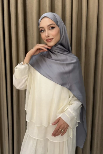 Füme Abiye Kristal İpek Şal