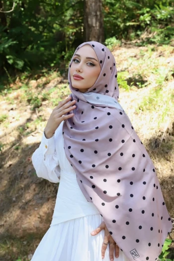 Gül Kurusu Aqua Puantiyeli Soft Şal