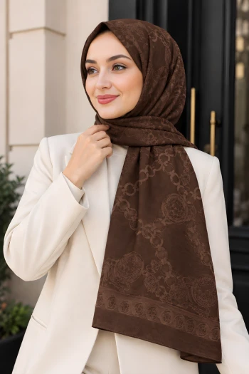 Kahverengi Aura Soft Şal