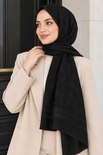 Siyah Aura Soft Şal